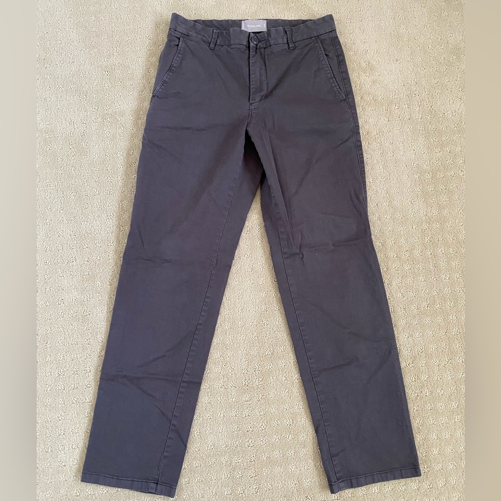 Everlane Straight Fit Slate Grey Chino